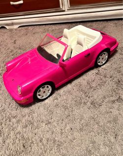 Vintage 90s Barbie Porsche with working headlights