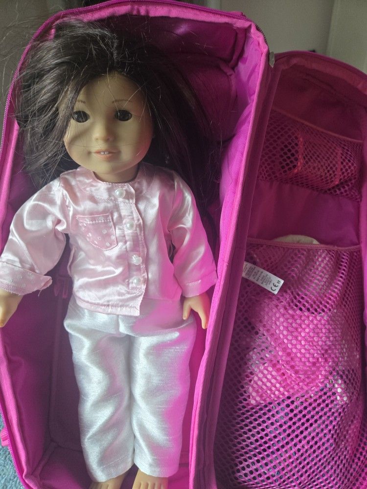 American Girl Doll Truly Me #30 RETIRED Doll With Accessories, Clothing, Toys, Shoes, And Carry Case.