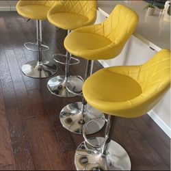Sweet Of  4 - Flash Furniture Adjustable Height Barstool