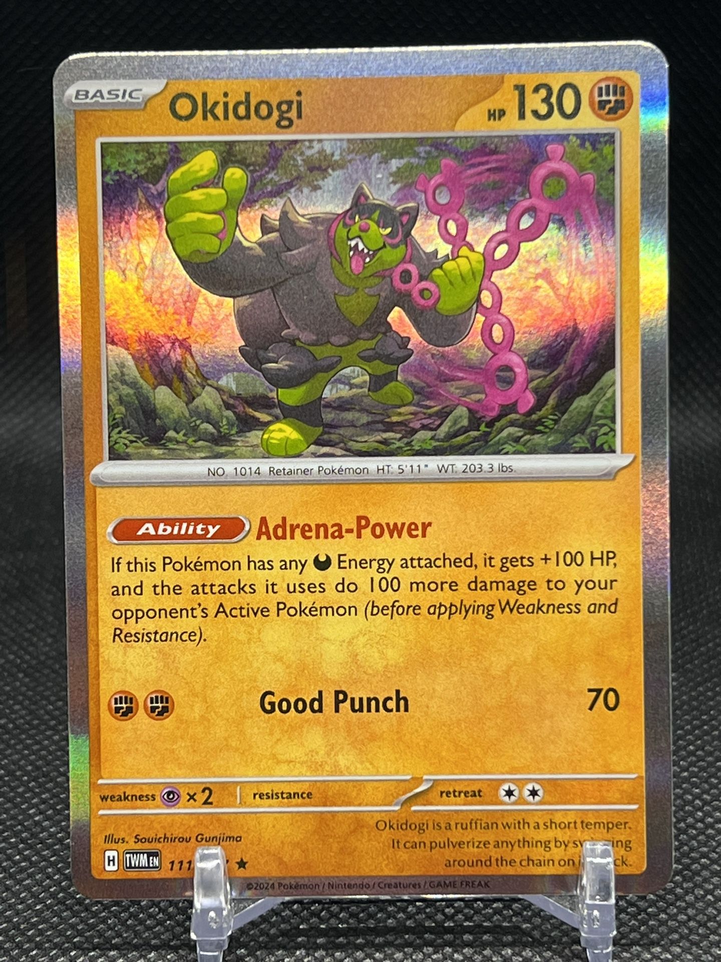 Pokémon TCG Okidogi 111/167 Holo Rare Near Mint
