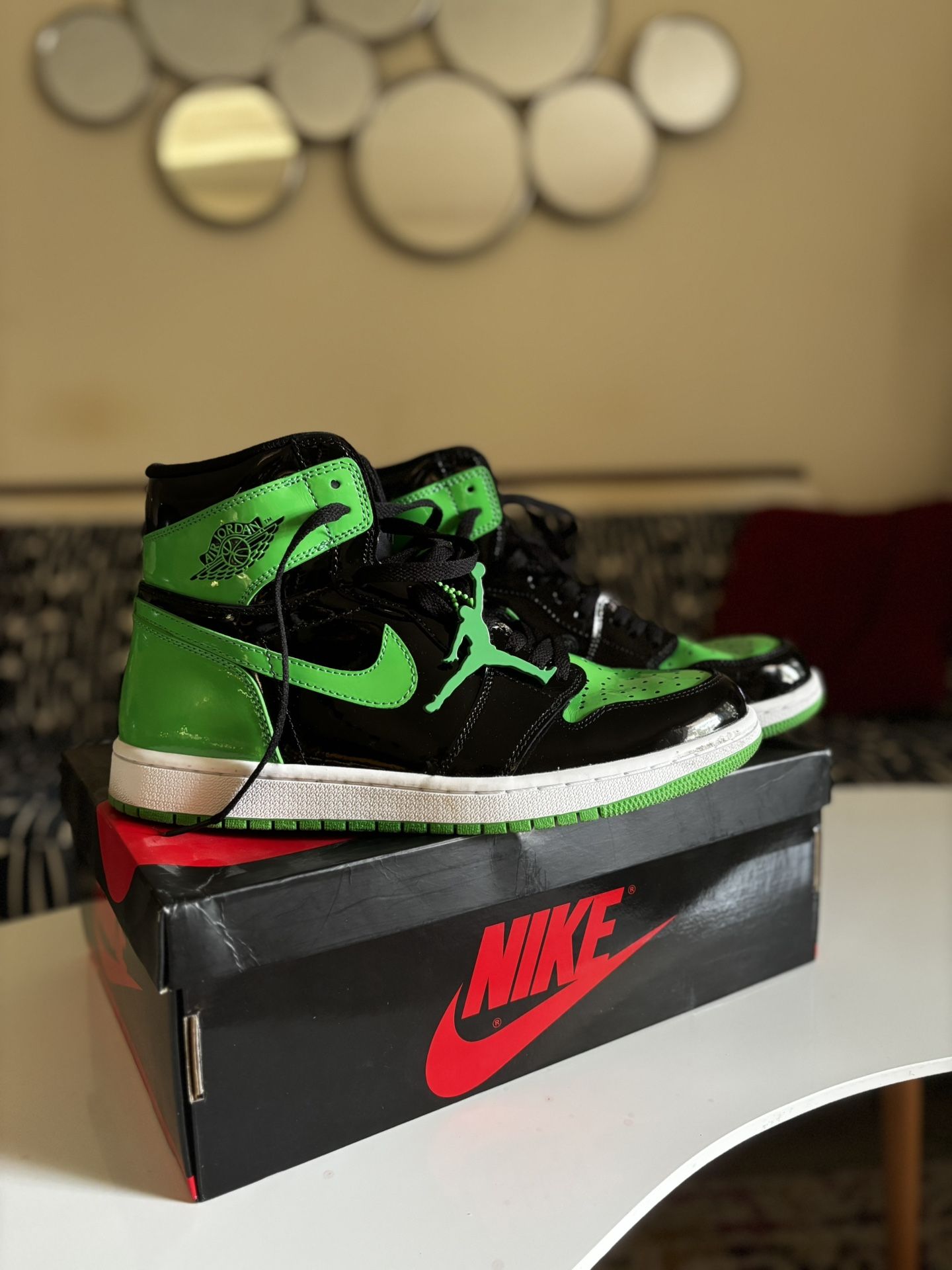 Jordan 1 Patent Green