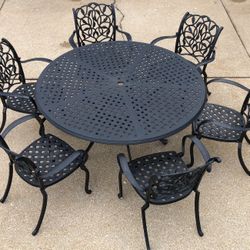 Patio Set Summer Classics Provance Romance Outdoor Furniture 6 Seat Dining Set