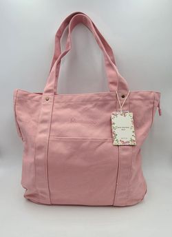 Large Tote Bag for Women with Zipper Closure and Laptop Compartment Canvas Shoulder Bag for Work Holiday and Travel

Pink $19.99
