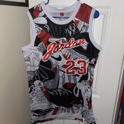 Jordan multicoloured basketball jersey size m