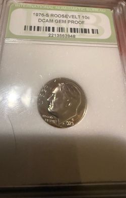 1976-S Roosevelt Dime DCAM Gem Proof Slabbed