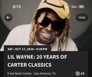 Lil Wayne concert tickets