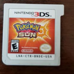 Pokemon Sun Nintendo 3ds 