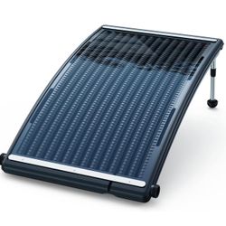 Curve Solar Pool Heater, Made for Above-Ground and Inground Pools, Includes 2 Adapters, 2 Hoses & Clamps