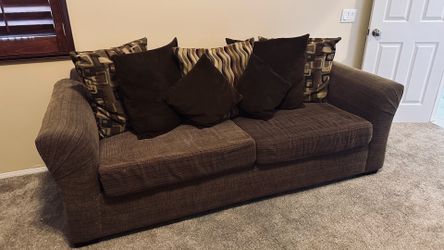 Brown Sofa and love seat