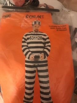 Prisoner costume adult XL