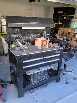 Kobalt Rolling Workbench with Tools and Stool - FREE DELIVERY 🚚