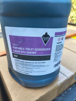 Tough guy portable toilet deoderizer liquid rtu cherry 1 gallon or more