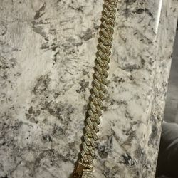 Diamond gold bracelet