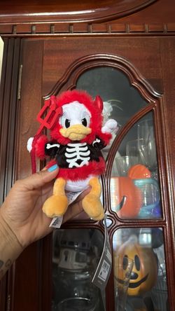 2026 Donald Duck Halloween Devil Skeleton Plush