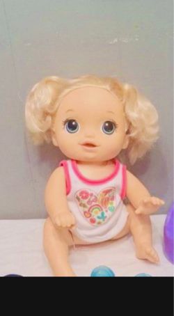Hasbro Baby Alive Baby Go Bye Bye Blonde Crawling Doll 15"