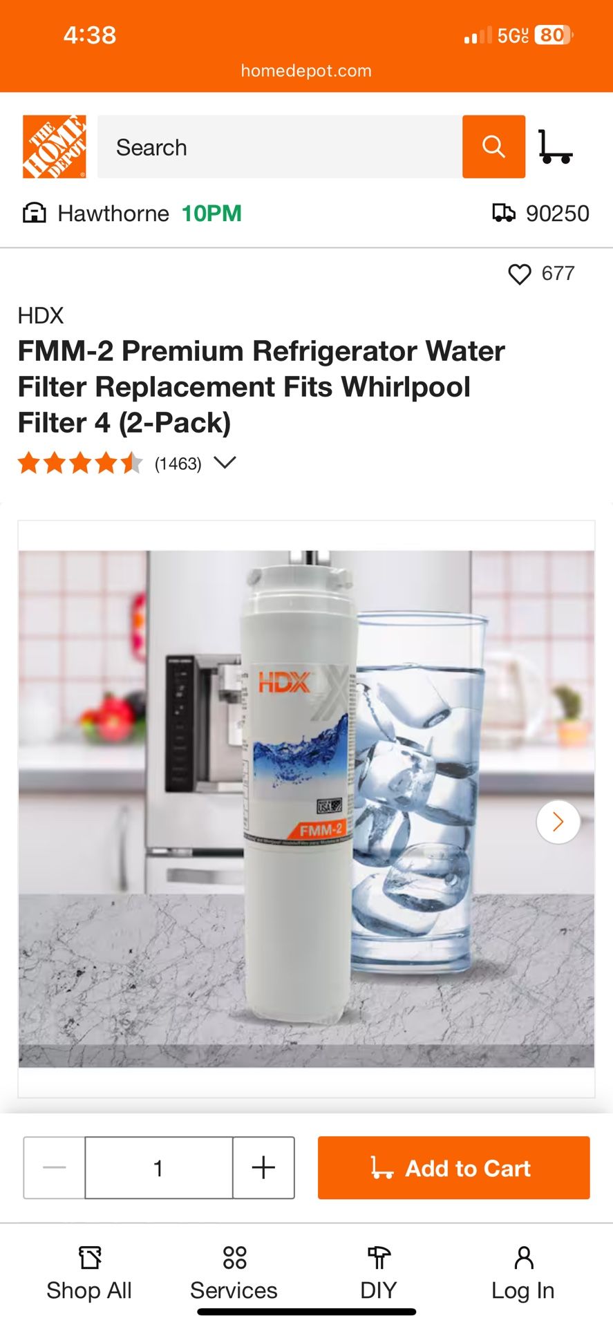 Hdx Refrigerator Replacement Filter
