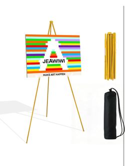 Easel Stand for Wedding Sign Stand, 66 Inch Adjustable Metal Easels for Display, Portable Folding Easel for Wedding, Display Show, Arts, Poster with P
