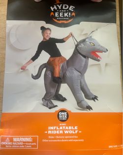 New Hyde & Eek Inflatable Rider Wolf
