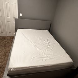 MALM QUEEN BED FRAME WITH DOZE BED
