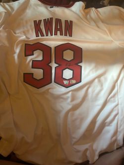 Steven Kwan signed Nike guardians jersey fanatics certified