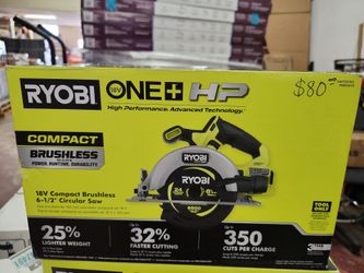 RYOBI
ONE+ HP 18V Brushless Cordless Compact 6-1/2 in. Circular Saw (Tool Only)