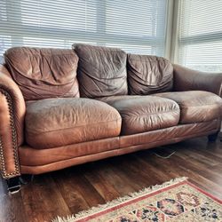 Free leather couch available!