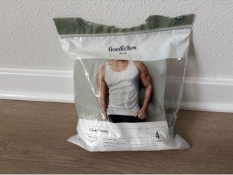 $5 for Goodfellow & Co White Classic Tank Set - 2 Pack