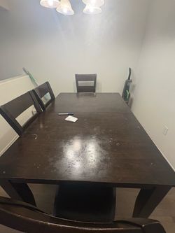 Dining table with chairs