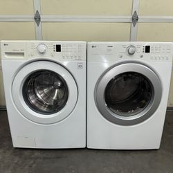 LG LARGE CAPACITY ELECTRIC WASHER & DRYER