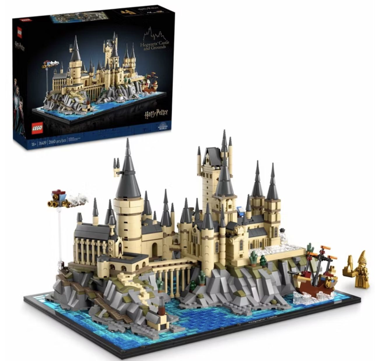 LEGO Harry Potter Hogwarts Castle and Grounds Wizarding Building Set 76419