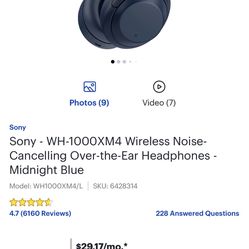 Sony Headphones Brand New 