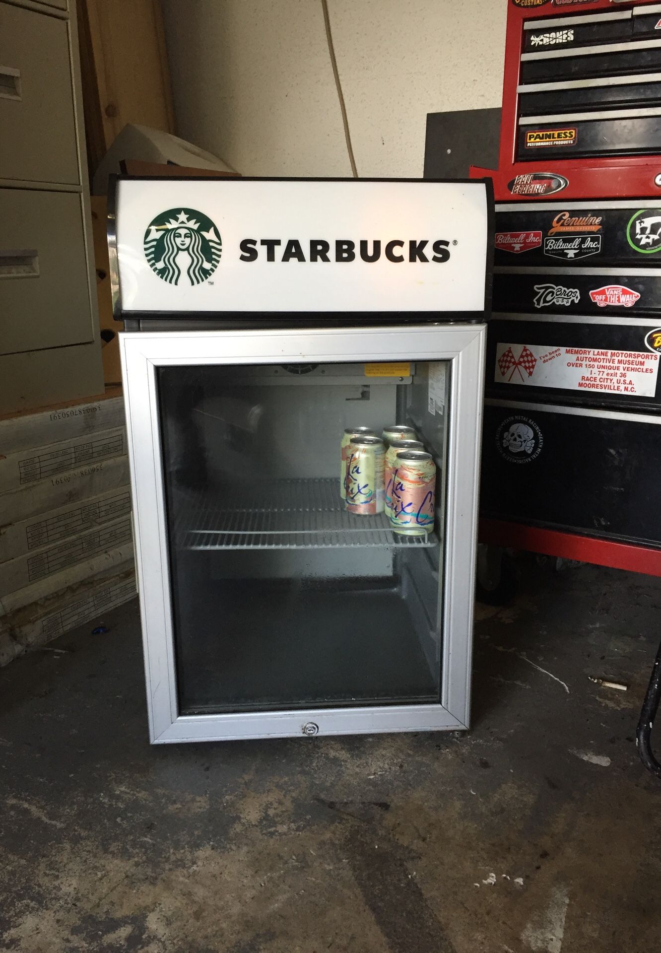 Starbucks mini fridge