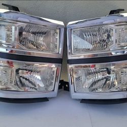 14-15 Chevrolet Silverado Headlights Luces Micas Calaveras Faros Faroles Chevy