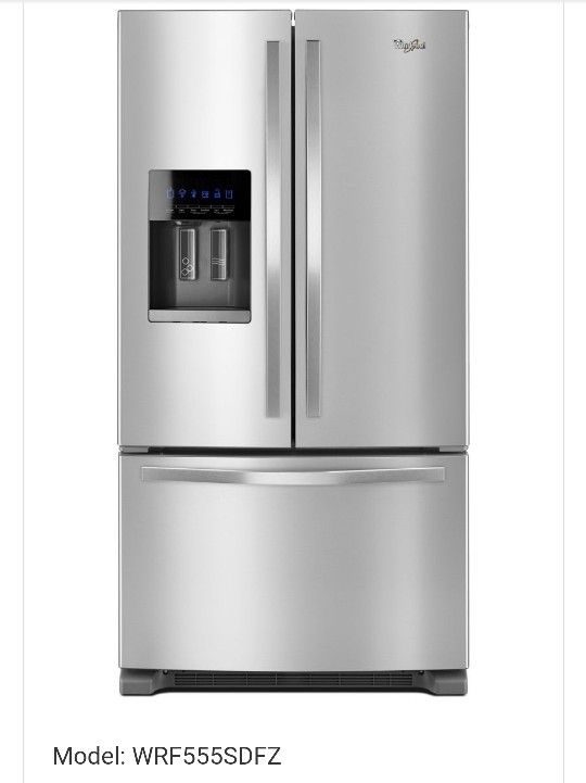 Whirlpool 36-in Wide French Door Refrigerator 25 Cu.Ft