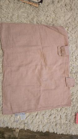 Light Pink Muslin Carseat Canopy/Cover