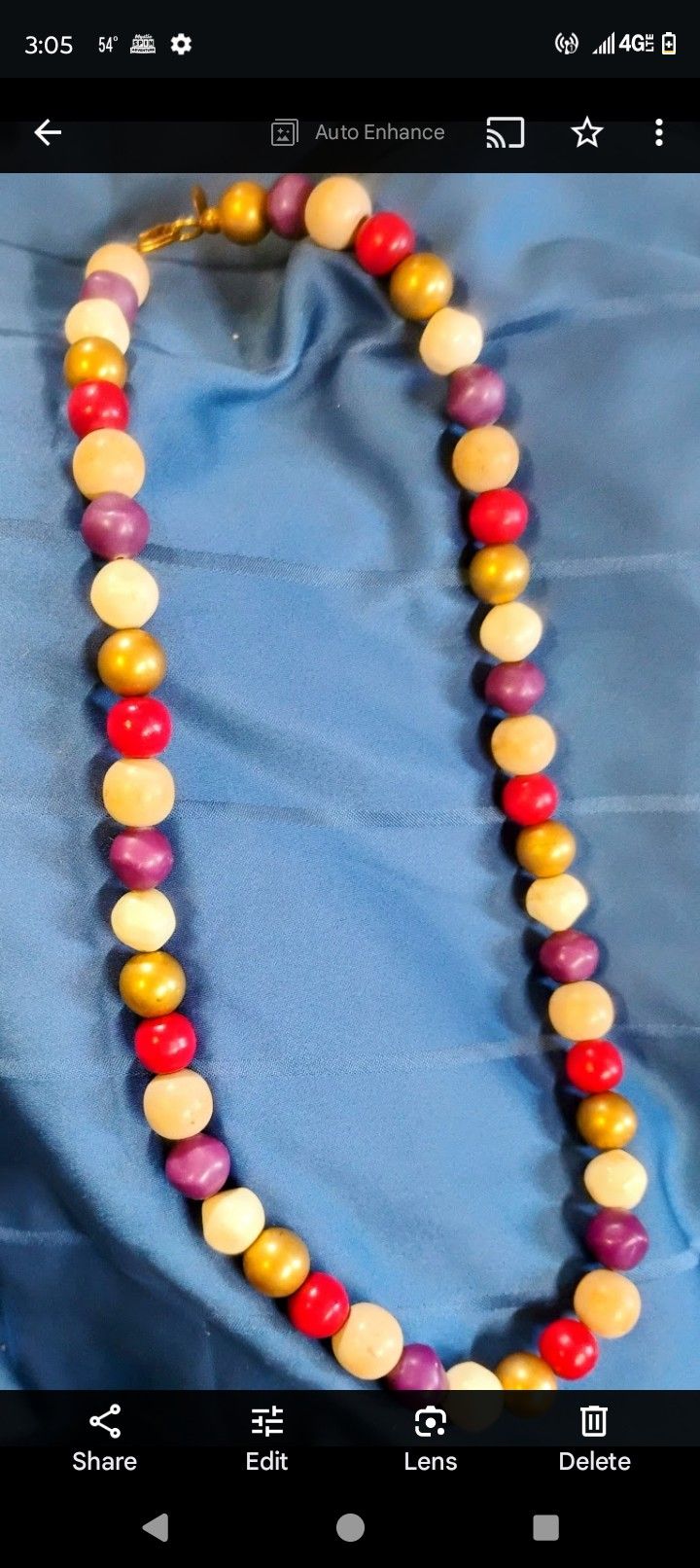 Bright Multi Color Beaded Necklace