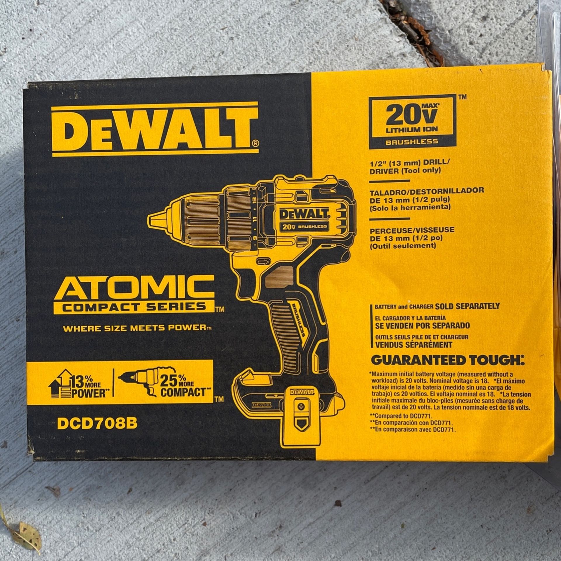 DeWalt 20v Compact Drill/Driver And 4ah Battery & Charger