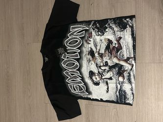 Mixed emotion rhinestone T shirt