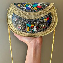 Mosaic Purse, Metal Purse, Brand New Clutch, Purses
