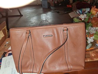 Dana Buchman Brown Leather Tote Bag