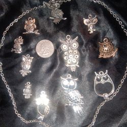 11 Owl Charms
