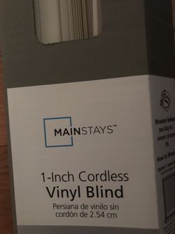 White Light- Filtering 1-inch Vinyl Blinds 33x64”