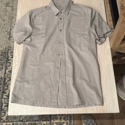 Vuori Tan Button Down Shirt - Large
