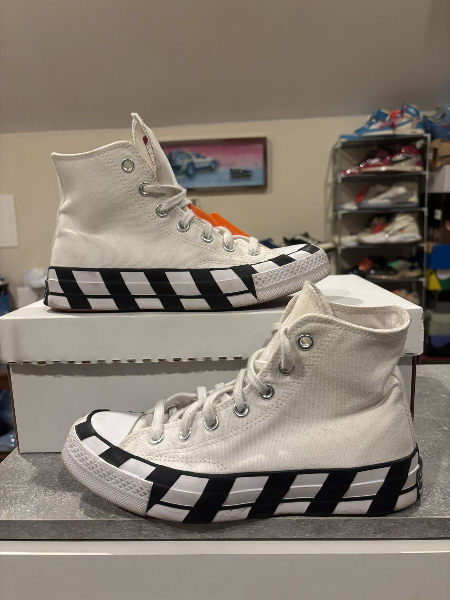 Off white converse size 5m/ 7w