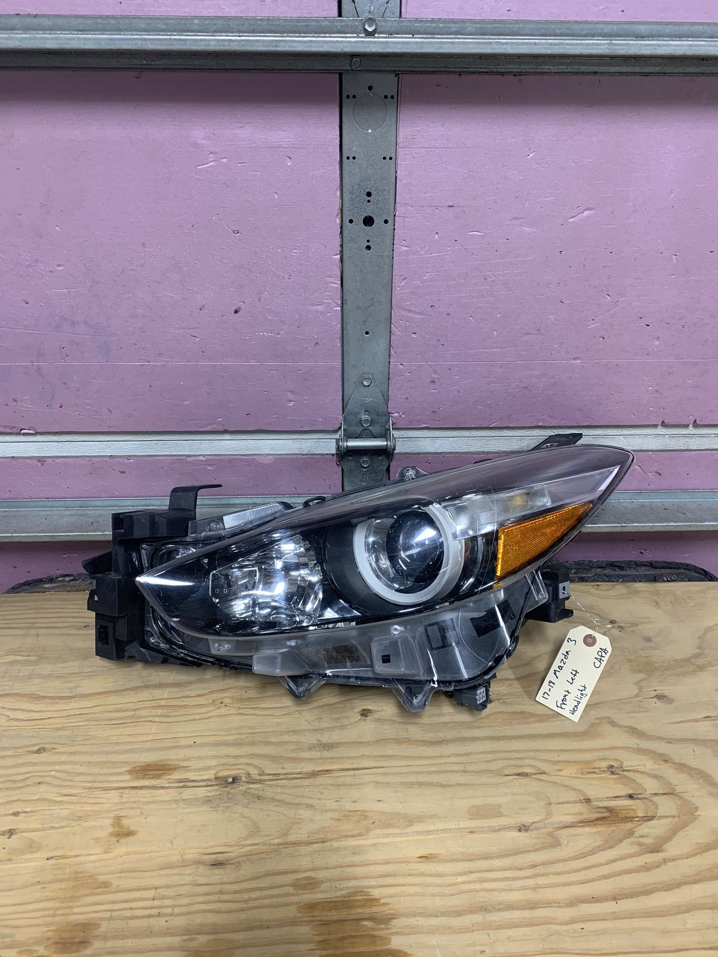 2017-2018 Mazda 3 Left Side Headlight Halogen CAPA 