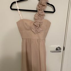BCBGMAXAZRIA Light Pink Silk Dress