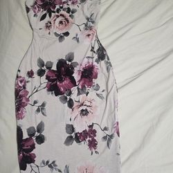 Girls Juniors Windsor Dress Size Small S Floral Print Vestido De Joven Tamanio Chico