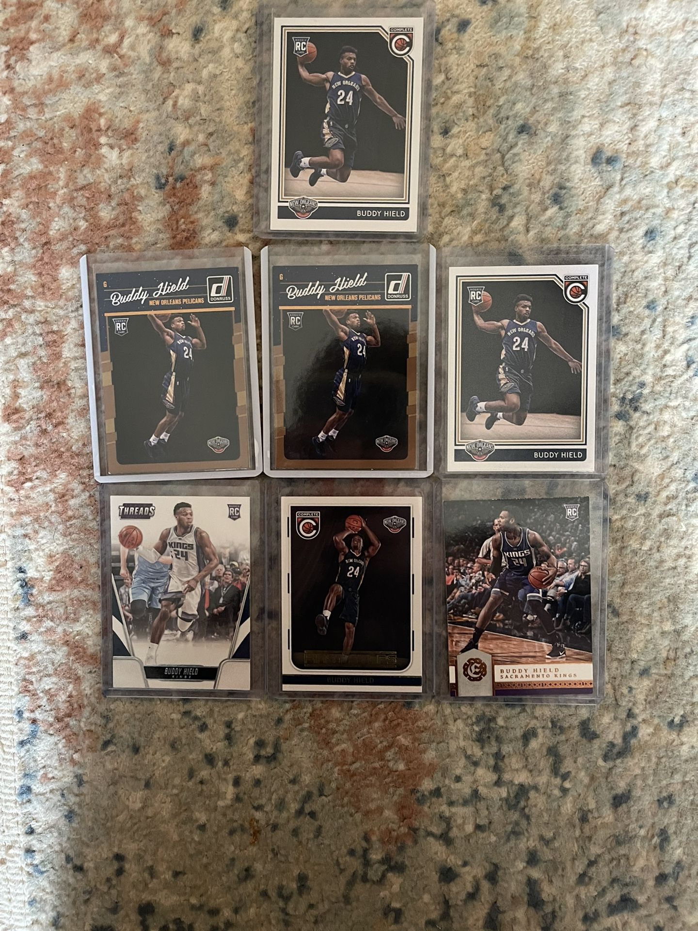 Buddy Hield Lot Of 7 (rookies)