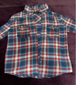 Plaid Button-Up Flannel Shirt (Size: S) 👉$4 Firm!👈