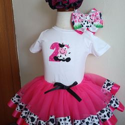 BABY COW TUTU SET